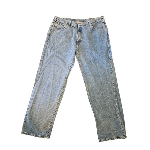 Carhartt Mens Denim Jeans Work Durable Jeans - Picture 1 of 5